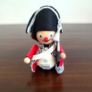 Vintage Steinbach Christmas Ornament Red Coat Soldier Germany Wood